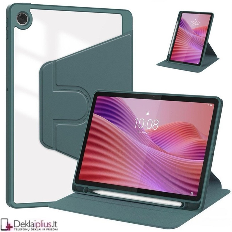 Dirbtinės odos atverčiamas dėklas - žalias (Oneplus Pad Go 2) Dirbtinės odos atverčiamas dėklas - žalias (Oneplus Pad Go 2)